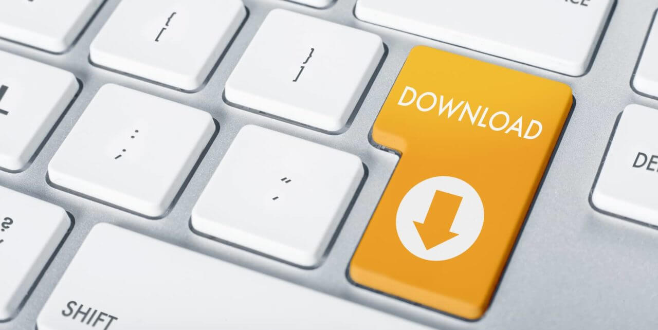 Keyboard with Download Key